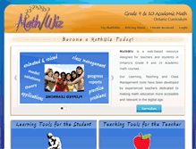 Tablet Screenshot of mathwiz.ca